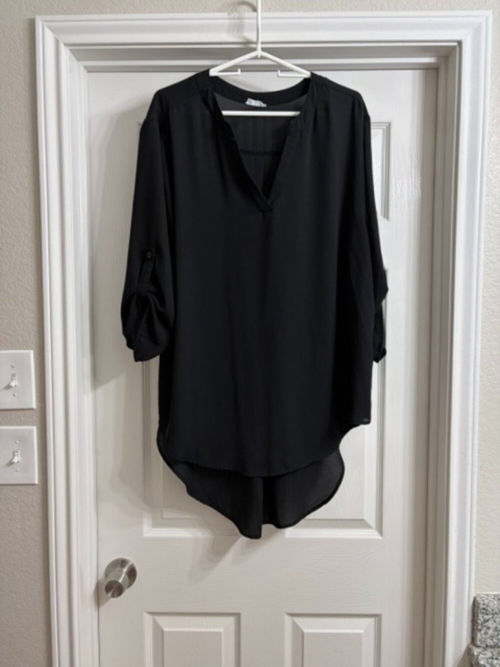 Loanna Brand Women's Black Tunic, Size 2X